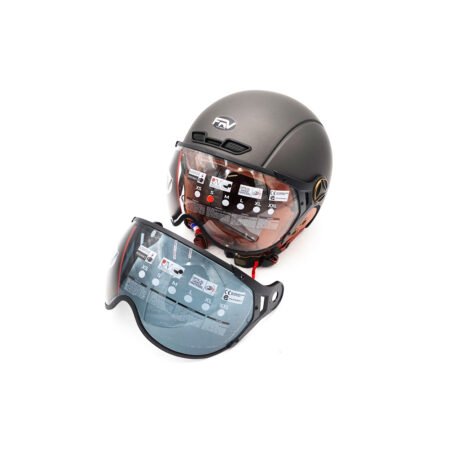 Casque JET Gris graphite Mat (taille XS à XXL) (M)