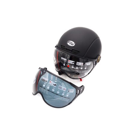 Casque JET noir mat (taille XS à XXL) (L)