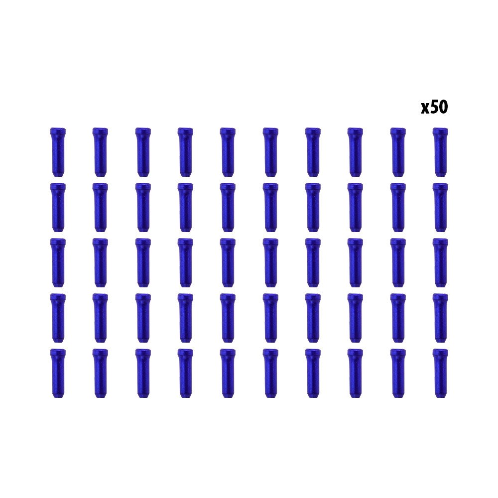 Arrets de cables bleu x50 pcs