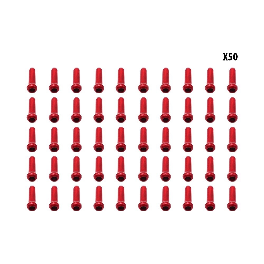 Arrets de cables rouge x50 pcs