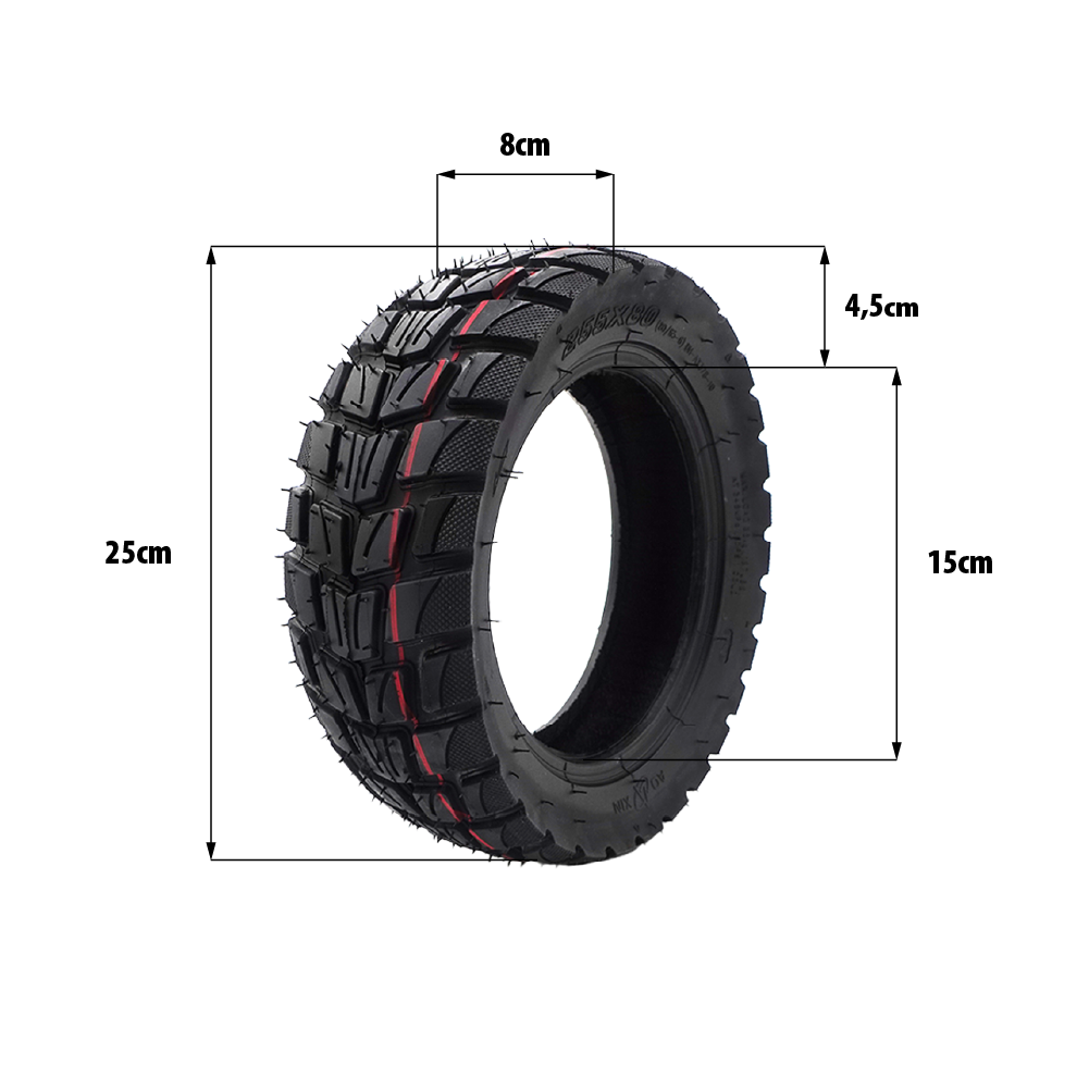 Pneu 80/65-6 offroad Zero 10X Kaabo Dualtron Victor – Image 3