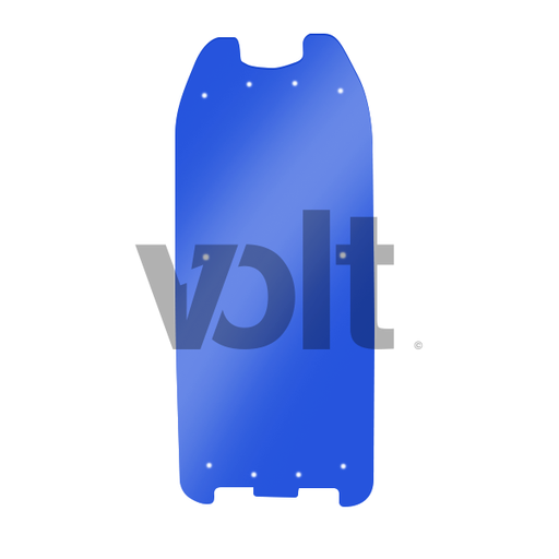 CARBON REVO DOUBLURE DE DECK 3MM BLEU TRANSLUCIDE - DUALTRON 2