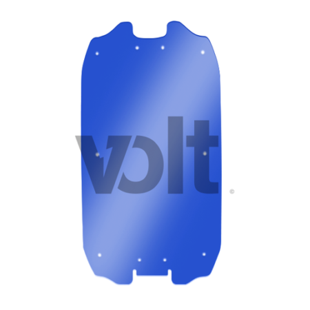 CARBON REVO DOUBLURE DE DECK 3MM BLEU TRANSLUCIDE - DUALTRON ULTRA