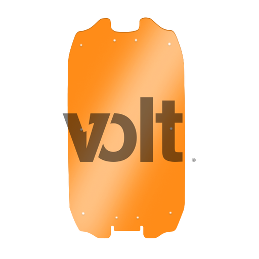 CARBON REVO DOUBLURE DE DECK 3MM ORANGE TRANSLUCIDE - DUALTRON ULTRA